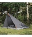 vidaXL Backpacking Tent Grey and Orange 4-Person