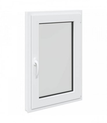 vidaXL Basement Window RISOR 60 x 90 cm PVC and Glass White