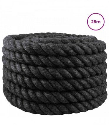 vidaXL Jute Rope 30 Black 100% Tossa jute