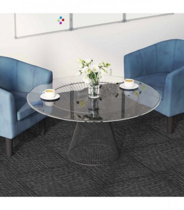 vidaXL Carpet Tile Charcoal Grey 50 x 50 cm 4 pcs PP and Bitumen