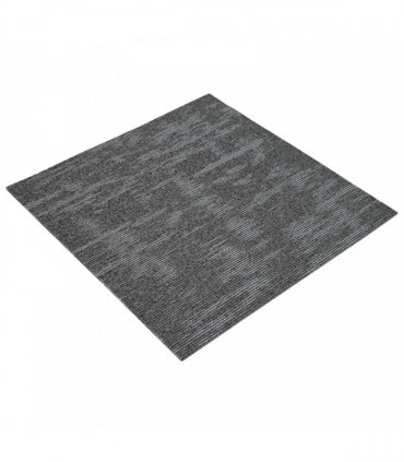 vidaXL Carpet Tile Charcoal Grey 50 x 50 cm 4 pcs PP and Bitumen