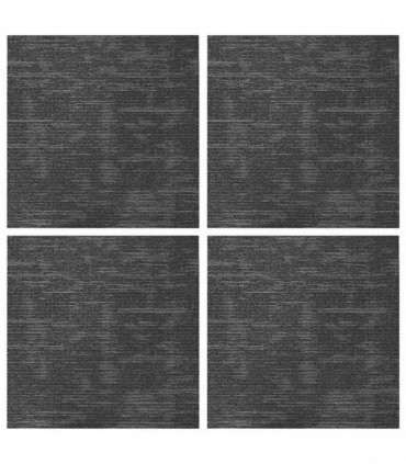 vidaXL Carpet Tile Charcoal Grey 50 x 50 cm 4 pcs PP and Bitumen