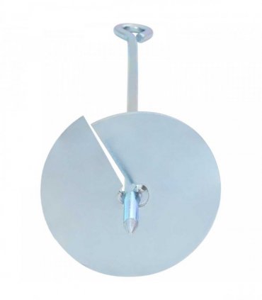 vidaXL Earth anchor 4 pcs Silver Ø10 x 50 cm Galvanized Metal