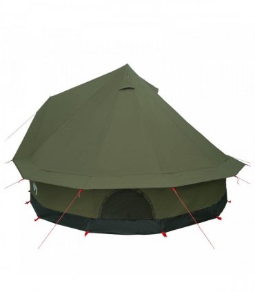 vidaXL Family Tent Army Green 6-Person Polycotton