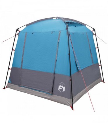 vidaXL Party Tent Blue 4-Person 185T Polyester with PU Coating