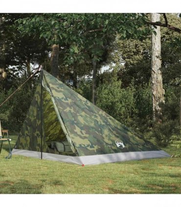 vidaXL Backpacking Tent Camouflage 4-Person