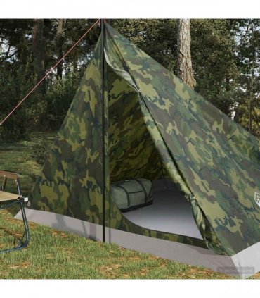vidaXL Backpacking Tent Camouflage 4-Person