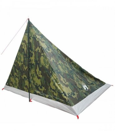 vidaXL Backpacking Tent Camouflage 4-Person