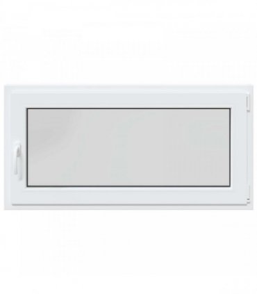 vidaXL Basement Window RISOR 120 x 60 cm PVC and Glass White