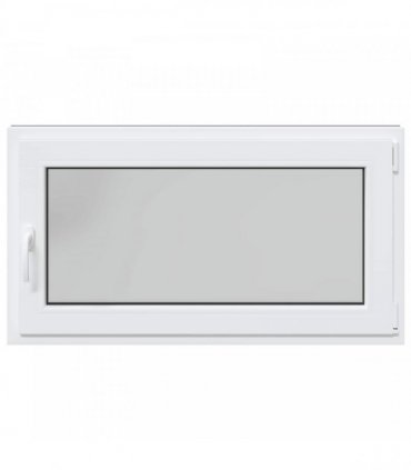 vidaXL Basement Window RISOR 110 x 70 cm PVC and Glass Anthracite