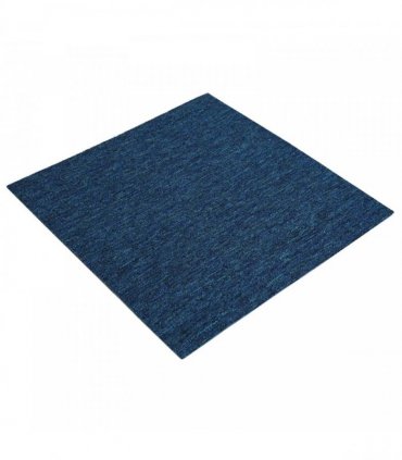 vidaXL Carpet Tile Blue 50 x 50 cm 4 pcs PP and Bitumen