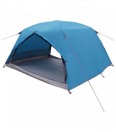 vidaXL Backpacking Tent Blue 4-Person 185T Polyester with PU Coating