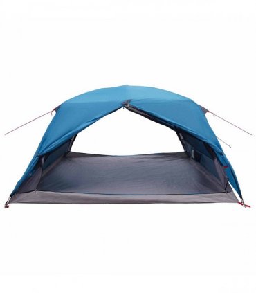 vidaXL Backpacking Tent Blue 4-Person 185T Polyester with PU Coating