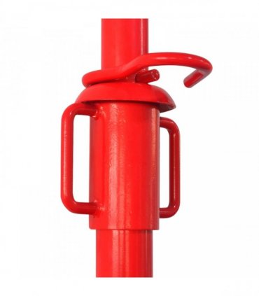 vidaXL Acrow Prop Red 280 x 12 x 12 cm Steel with a Painted Finish