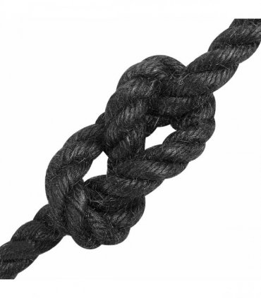 vidaXL Jute Rope 10 Black 100% Tossa jute