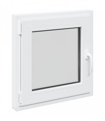 vidaXL Basement Window RISOR 60 x 60 cm PVC and Glass White
