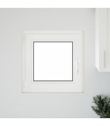 vidaXL Basement Window RISOR 60 x 60 cm PVC and Glass White