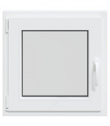 vidaXL Basement Window RISOR 60 x 60 cm PVC and Glass White