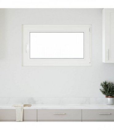 vidaXL Basement Window RISOR 100 x 70 cm PVC and Glass Anthracite