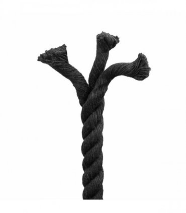 vidaXL Rope Black 1.6 x 1.6 x 5000 cm Cotton