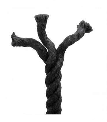 vidaXL Rope Black 1.4 x 1.4 x 25000 cm Cotton