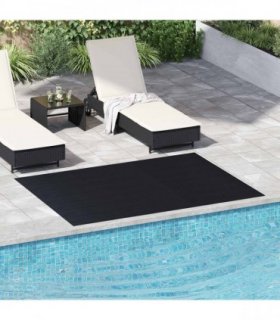 vidaXL Floor Mat Black 1.5 x 2 m Rubber