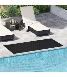 vidaXL Floor Mat Black 1 x 2 m Rubber