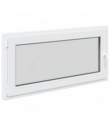 vidaXL Basement Window RISOR 120 x 60 cm PVC and Glass White
