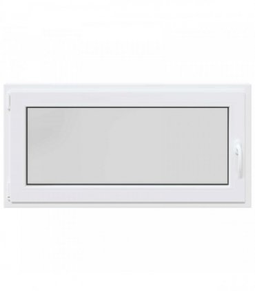 vidaXL Basement Window RISOR 120 x 60 cm PVC and Glass White