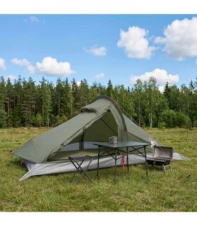 vidaXL Backpacking Tent Olive Green 4-Person