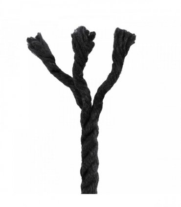 vidaXL Rope Black 0.8 x 0.8 x 5000 cm Cotton