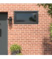 vidaXL Basement Window RISOR 110 x 70 cm PVC and Glass Anthracite