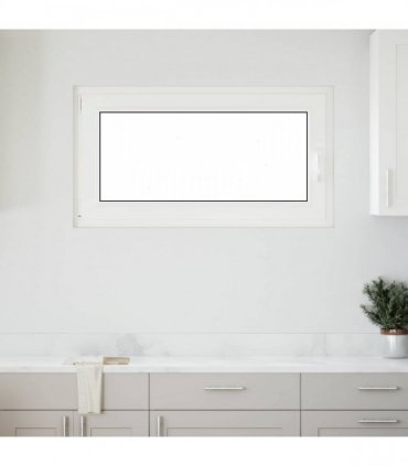 vidaXL Basement Window RISOR 110 x 70 cm PVC and Glass Anthracite