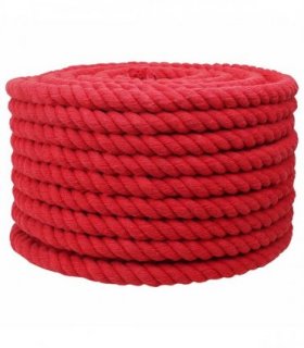 vidaXL Rope Red 2 x 2 x 10000 cm Cotton
