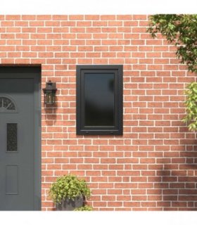 vidaXL Basement Window RISOR 60 x 80 cm PVC and Glass Anthracite