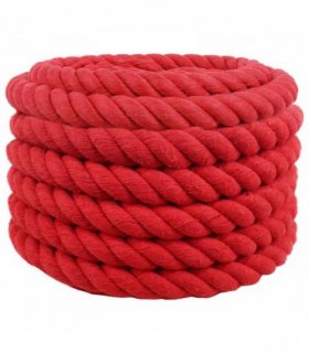 vidaXL Rope Red 3 x 3 x 1000 cm Cotton