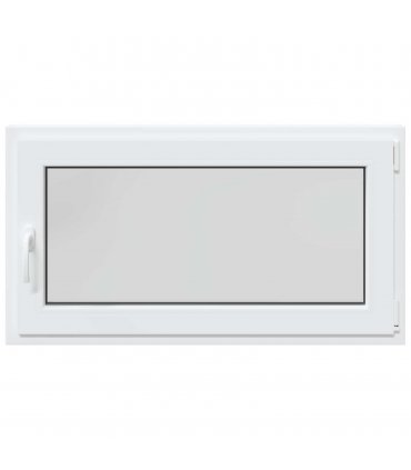 vidaXL Basement Window RISOR 110 x 60 cm PVC and Glass White