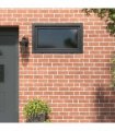 vidaXL Basement Window RISOR 100 x 60 cm PVC and Glass Anthracite