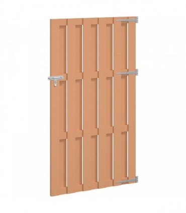 vidaXL Garden Gate 100 x 180 cm WPC and Aluminium Brown