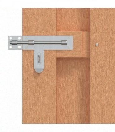 vidaXL Garden Gate 100 x 180 cm WPC and Aluminium Brown