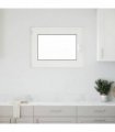 vidaXL Basement Window RISOR 80 x 50 cm PVC and Glass White