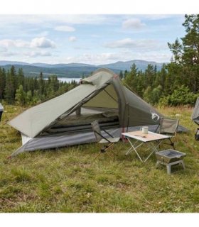 vidaXL Backpacking Tent Olive Green 2-Person