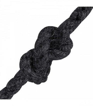 vidaXL Jute Rope 8 Black 100% Tossa jute