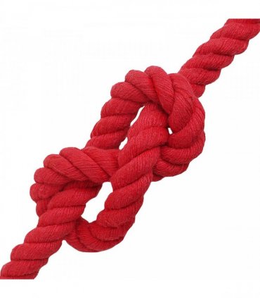 vidaXL Rope Red 2.4 x 2.4 x 5000 cm Cotton