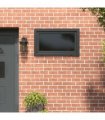 vidaXL Basement Window RISOR 100 x 70 cm PVC and Glass Anthracite