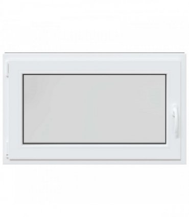 vidaXL Basement Window RISOR 100 x 70 cm PVC and Glass Anthracite