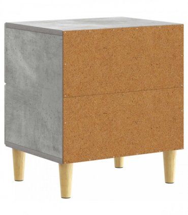 vidaXL Bedside Table Concrete Grey 43 x 34.5 x 48 cm Engineered Wood