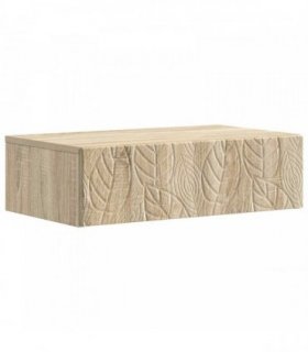 vidaXL Wall-Mounted Side Table Sonoma Oak 59 x 34.5 x 17 cm