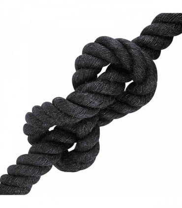 vidaXL Jute Rope 30 Black 100% Tossa jute