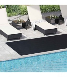 vidaXL Floor Mat Black 1.5 x 4 m Rubber